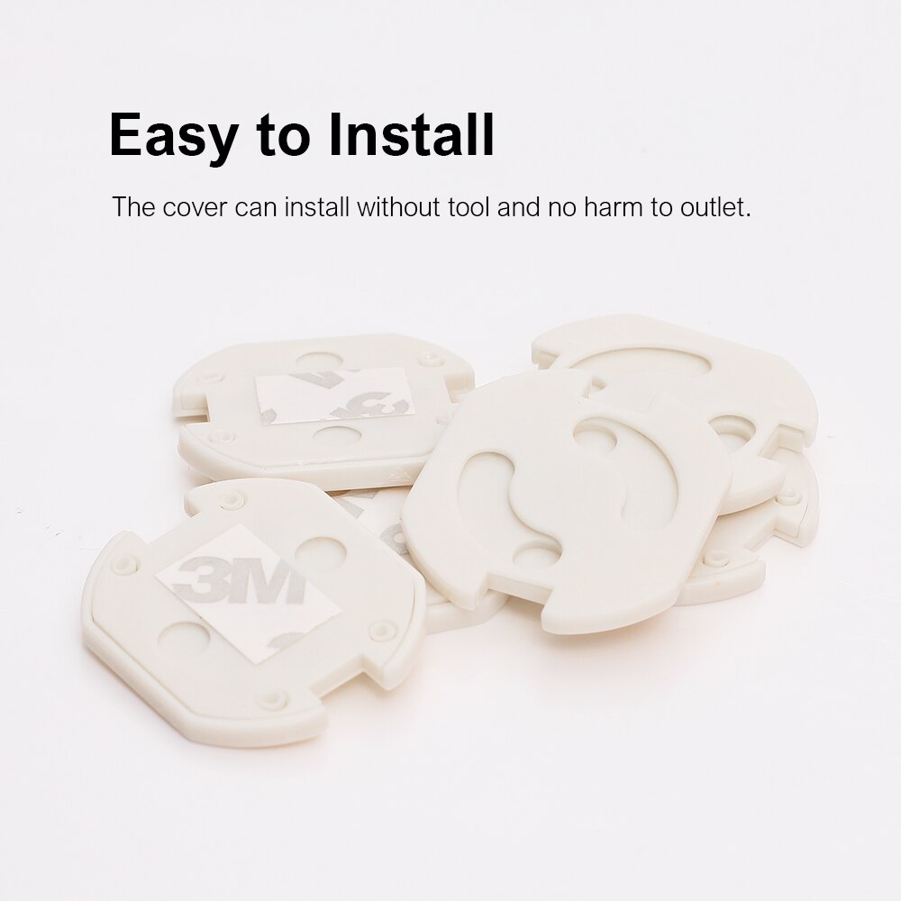 10pcs EU Stand Power Socket Cover Electrical Outlet Baby Child Safety Guard Electric Shock Proof Plugs Protector Rotate Cover