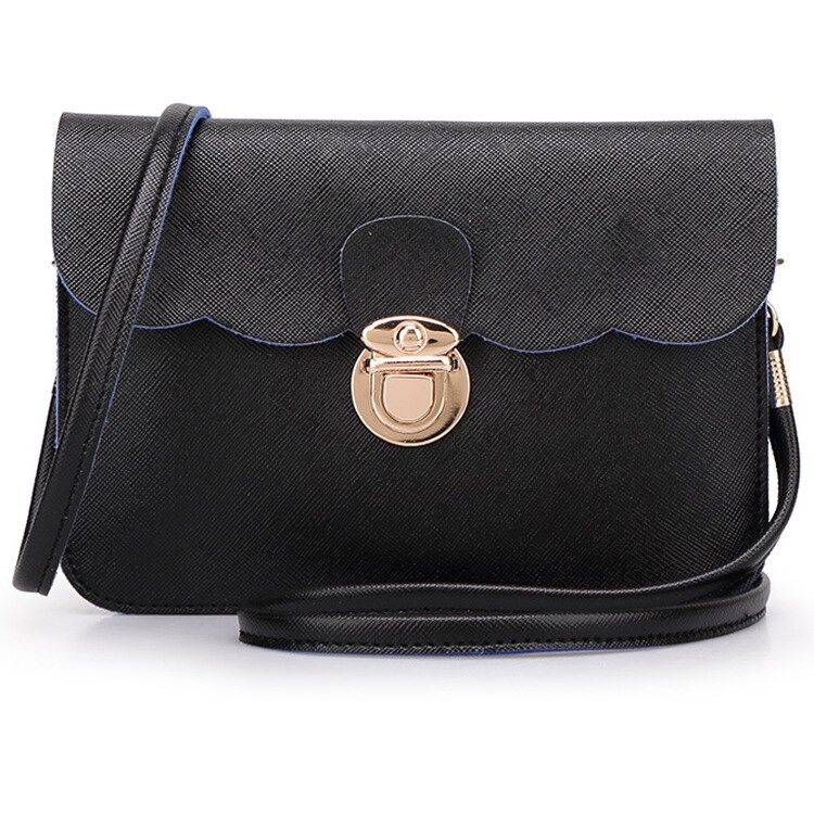 Zomer Mode Vrouwen Tas Lederen Handtassen Pu Schoudertas Kleine Flap Crossbody Tassen Voor Vrouwen Messenger Bags #25: Black