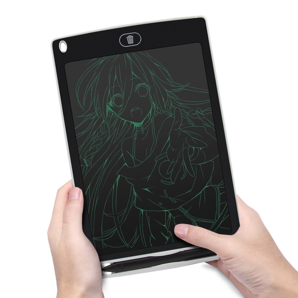 CHYI Wireless Epaper LCD Writing Tablet 8.5 Inch Digital Drawing Board Electronic Graphic Notepad Memo Pads For Children To Draw: White