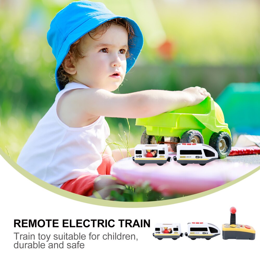 Treno elettrico bambini divertente treno RC modello educativo per bambini bambini (batteria)