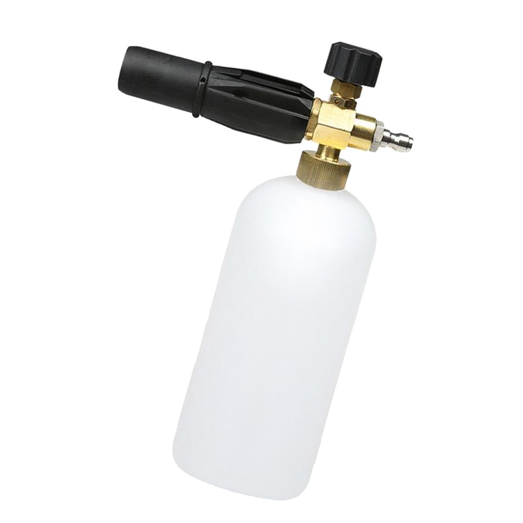 Adjustable Pressure Snow Foam Wash Jet Lance Bottle Car Wash - Black