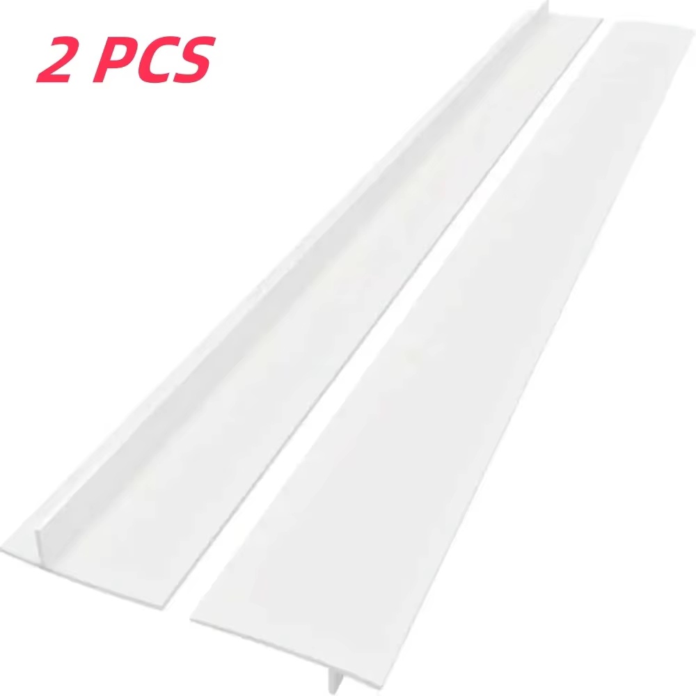 Striscia per spazi vuoti in silicone, striscia sigillante per fornelli a gas da cucina, striscia antimacchia antiolio da cucina, striscia per inserti sigillanti in silicone: WHITE