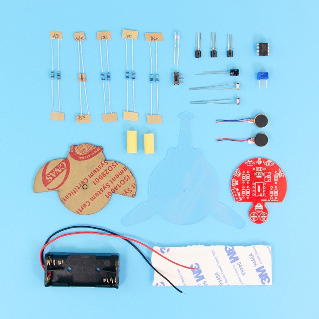 Maker diy fireworm glowworm steam fotografisk robot pædagogisk kit med bln og fotomodstand til børns pædagogiske legetøj