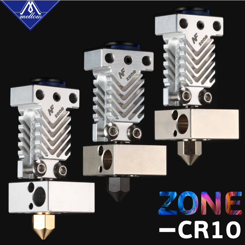 Mellow NF Zone-CR10 Hotend Extruder Kit Aerospace Materials For Creality Ender 3 Micro Swiss MK8 Nozzle 3D Printer Parts
