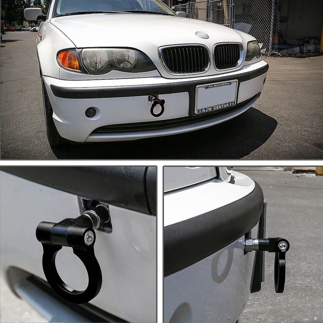 Rastp - universele aluminium trekhaak achter voor bmw  e46 e81 e30 e36 e90 e91 trekhaak rs -th006