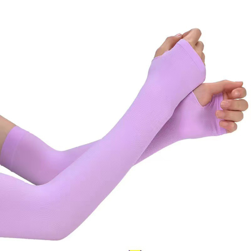 Gants longs de protection contre les UV du soleil, protège-mains, couverture de bras, manches de glace d'été, crème solaire, chauffe-bras d'extérieur, manches demi-doigts