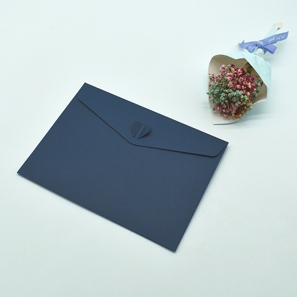 Konvolutter til bryllupsinvitationer postkort fødselsdag 3d pop-up kort lykønskningskort: Marine blå / 15.7 x 15.7cm