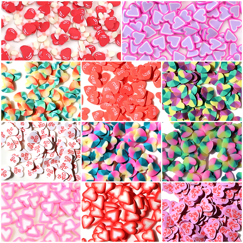 10 g/zak Fruit Plakjes Nail Art Decoraties Kerst Kerstman Bloemen 3D Polymeer Pailletten Klei Stickers DIY Nagels Accessoires