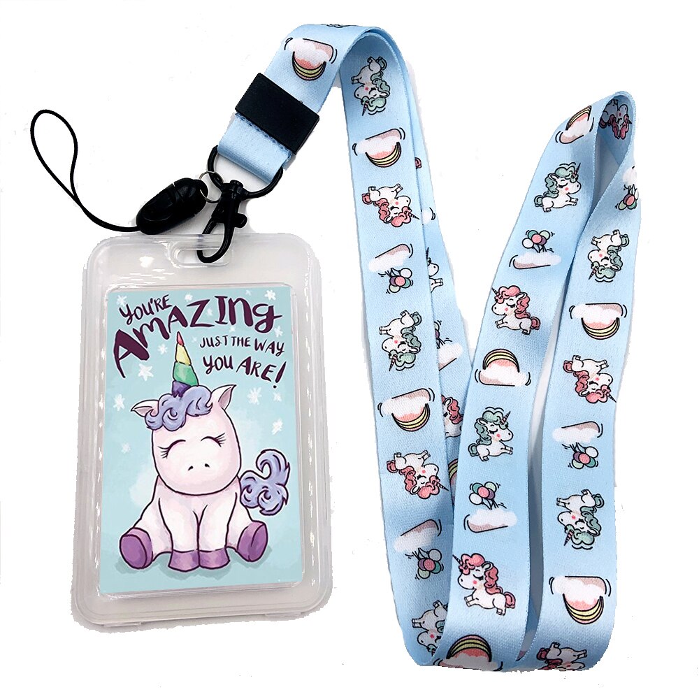 Sie Sind Erstaunlich Slogan Unicorns Lanyard Schule Arbeit ID Karte Abzeichen Pass Unisex Mädchen Jungen Halter Telefon Zubehör: 3