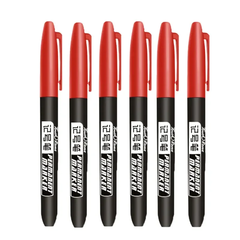 1,5 mm permanenter Farbmarkierungsstift, Zeichenmarker, auf Ölbasis, wasserfest, schwarze Tinte, Skizzenstifte, Schreibwaren, Kunst, Schulbedarf: Marine Blau