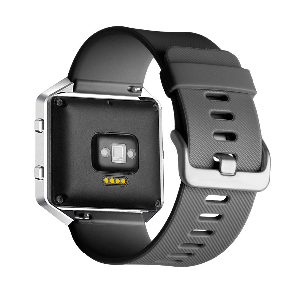 Bracelet en Silicone pour fitbit blaze bracelet de remplacement bracelet bracelet ceinture de poignet Correa smartwatch bracelet de montre en caoutchouc + boucle en métal