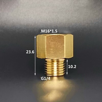 M10x1 M14x1.5 M16x1.5 M18x1.5 M20x1.5 1/8 &#39;&#39;1/4&#39;&#39; 3/8 &#39;&#39;1/2&#39;&#39; Schroefdraad Pneumatische Manometer Conversie Adapter Pijp fittings: M02-FM16x1.5