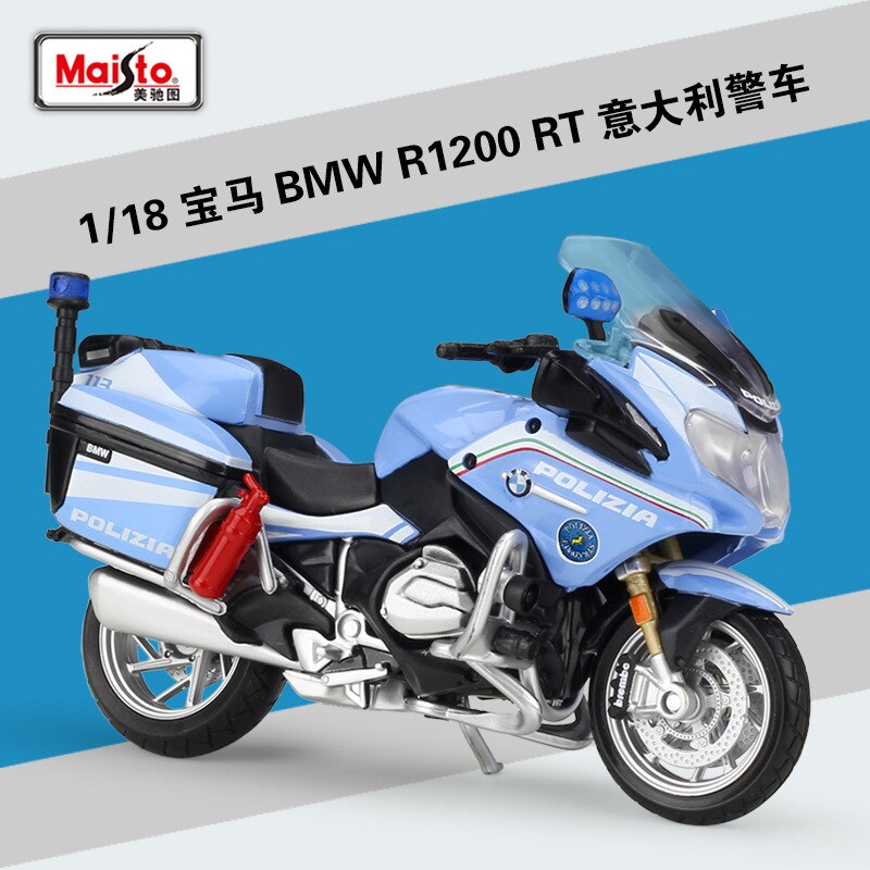 1:18 Maisto R1200 RT Motocicletta di Polizia Modellini In Metallo Modello di Moto Da Collezione