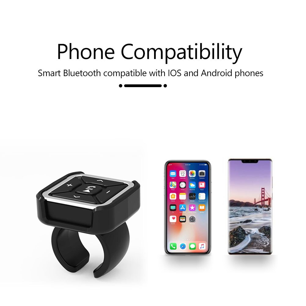 Stuurwiel bluetooth afstandsbediening buiten persoonlijk  bt009 auto stuur 5.0 auto entertainment voor ios android smartphone