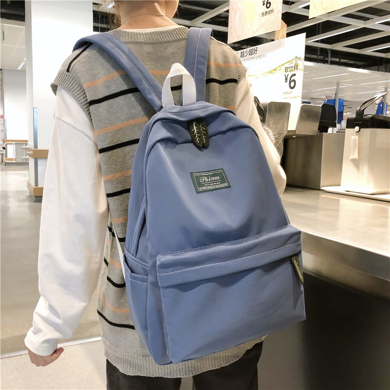 Nylon femmes sac à dos étanche sac d'école pour adolescentes 15.6 pouces ordinateur portable sac à dos sac à bandoulière Bolso Mochila Mujer