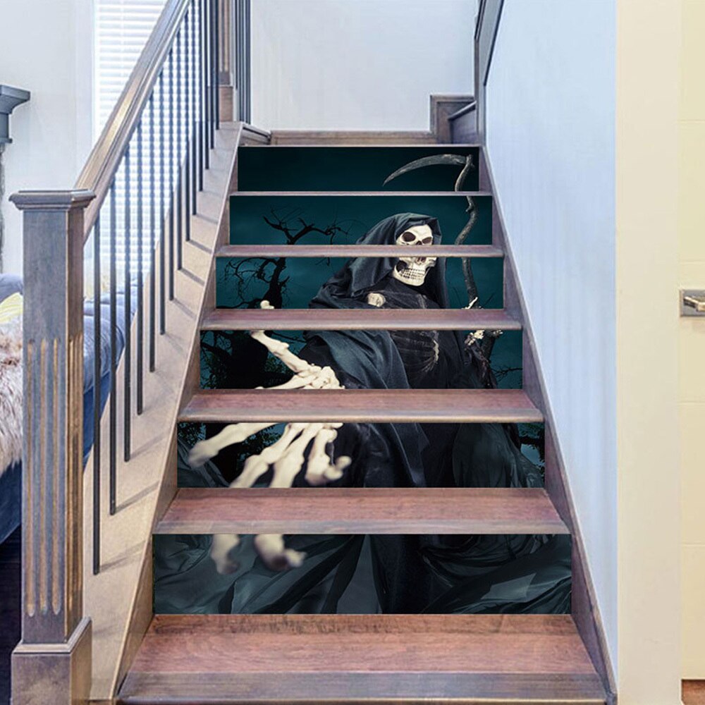 Escalier autocollant PVC étanche cuisine papier peint chambre auto-adhésif amovible ménage ornement autocollant: A10