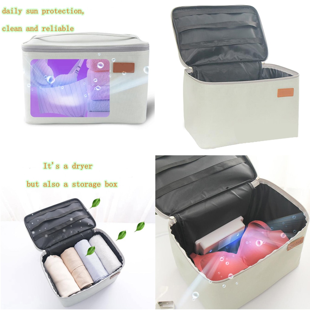 Borsa per disinfezione UV portatile intimo scatola sterilizzatore occhiali asciugamano borsa antibatterica borsa da viaggio portatile