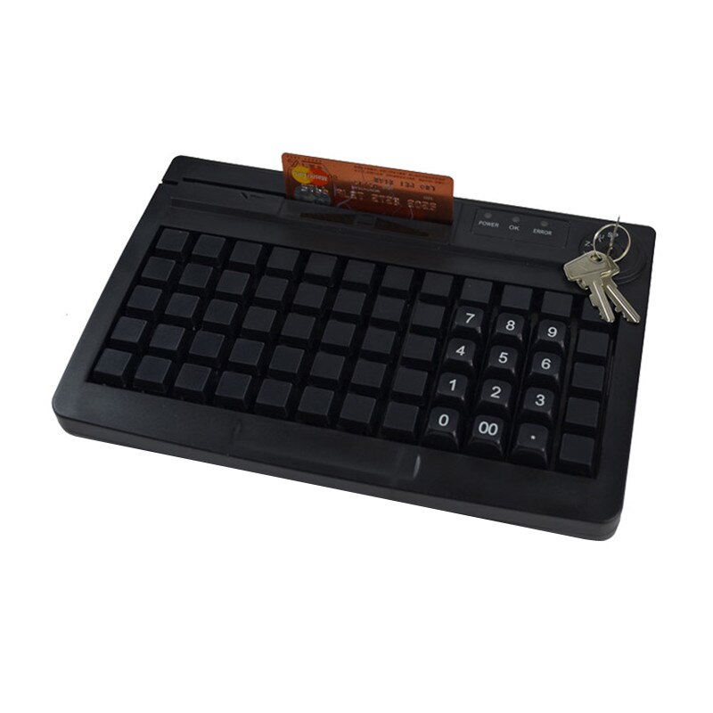 KB60 MSR Optional 3 Tracks 60 Keys Keyboard for POS System Programmable Keys