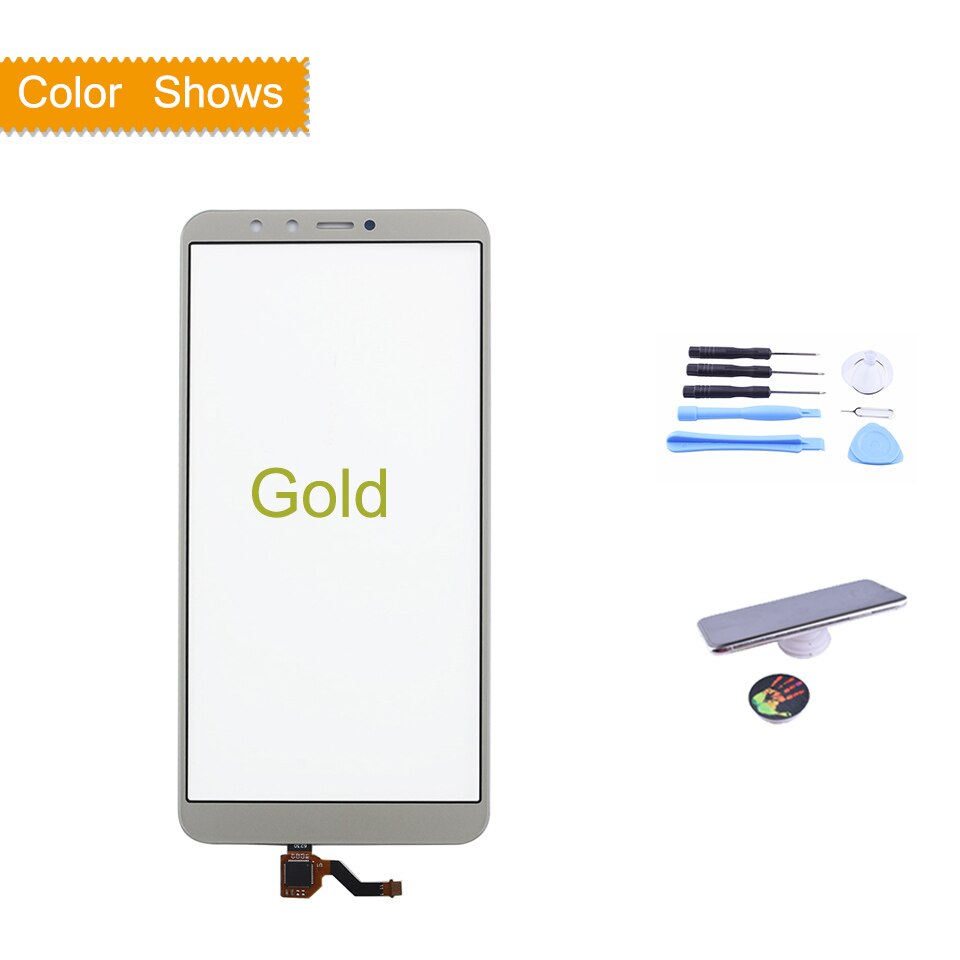 Touchscreen For Huawei Y9 Enjoy 8 Plus Touch Screen FLA-AL00 Touch Panel Sensor Digitizer Front Glass Outer Lens 5.93": gold with gift