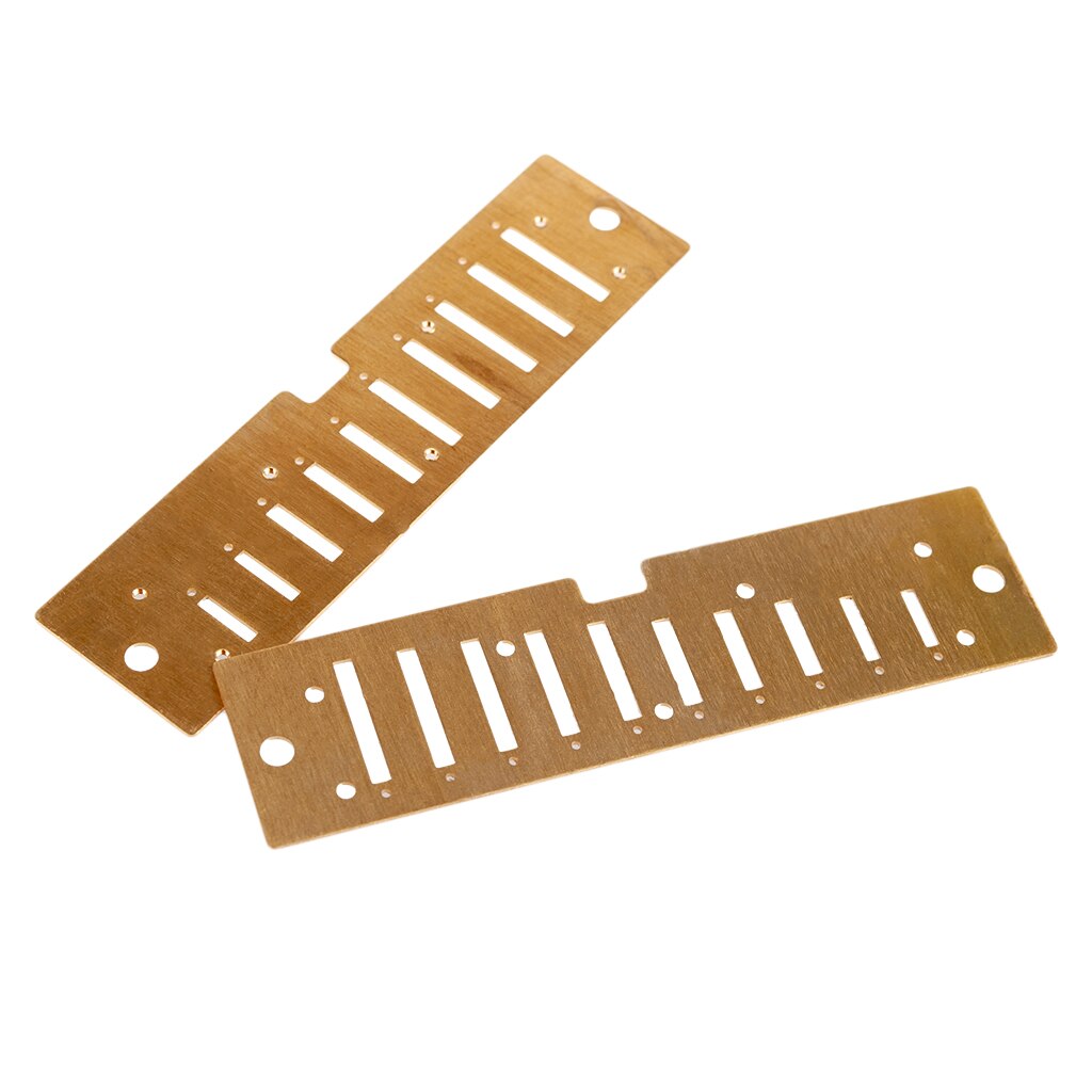 10 gaten mondharmonica rietplaten 10 rieten messing afdekplaten met schroeven mondharmonica accessoires c toon