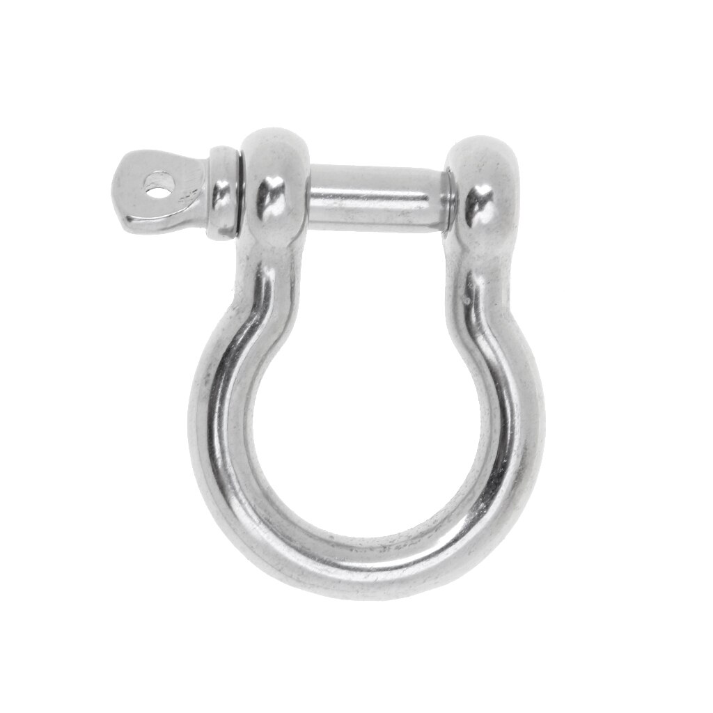 4Pcs 6mm 8mm Boat Marine D Ring Anchor Bow Shackles - 304 Stainless Steel