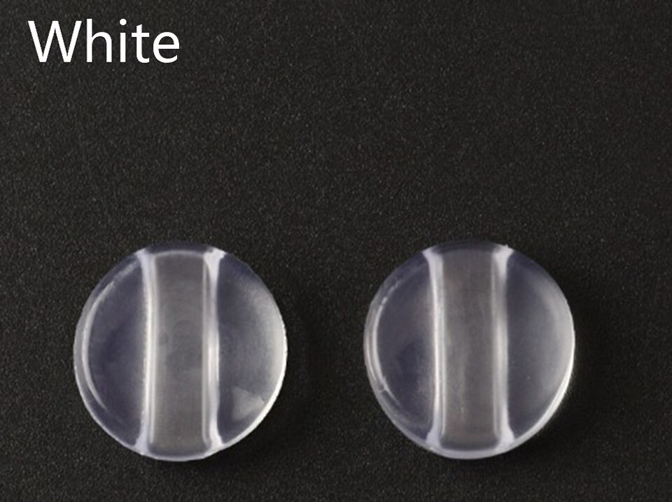 50Pairs (100 Stuks) ronde Glazen Brillen Bril Anti Slip Siliconen Oorhaak Tempel Tip Houder Glazen Accessoires: Clear