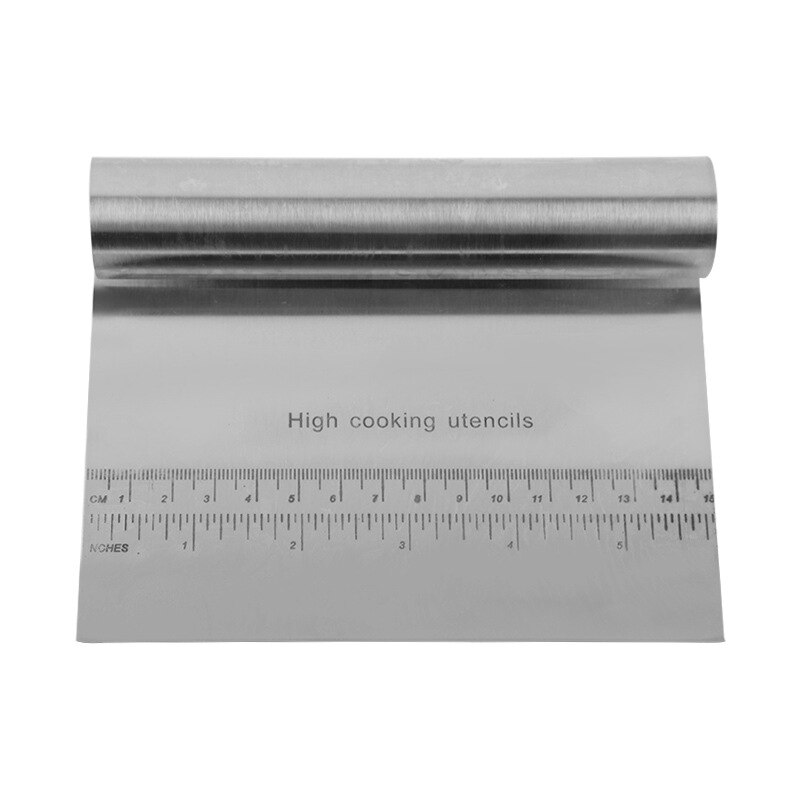 Dough Pastry Scraper Cutter Chopper Stainless Steel Mirror Polished with Measuring Scale Cake Pizza Pastry Bread Separator Knife