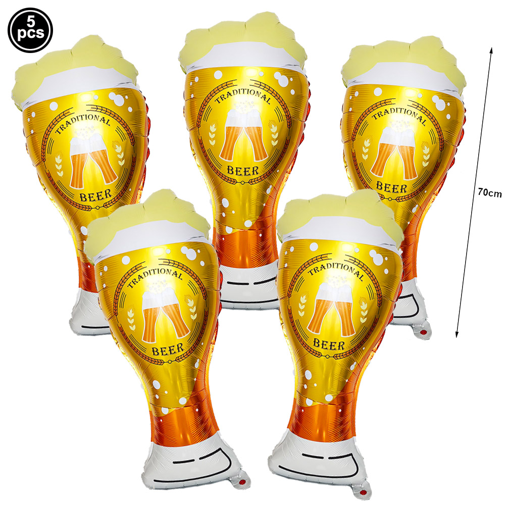 Cervezas, cartel para de feliz cumpleaños, tazas de cerveza, globos, decoración para tarta, cerveza para hombres, cumpleaños, despedida de soltera, suministros para: Caqui oscuro