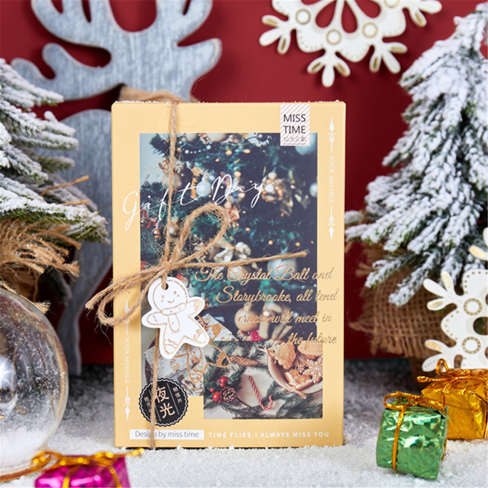 Luminous Christmas Cards Greeting Cards Postcard Thank You Cards Christmas Decoration