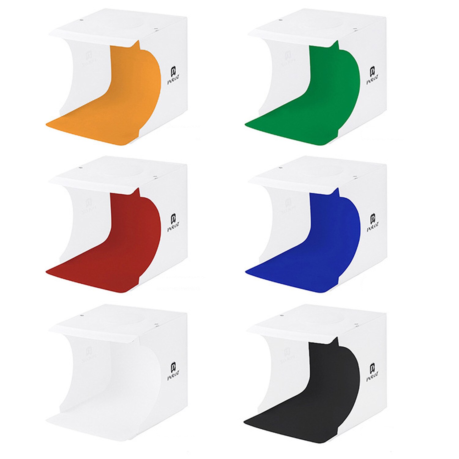 Gosear plegable Mini LED foto estudio fotografía caja de luz tienda con Cable USB telones de fondo para artistas profesionales