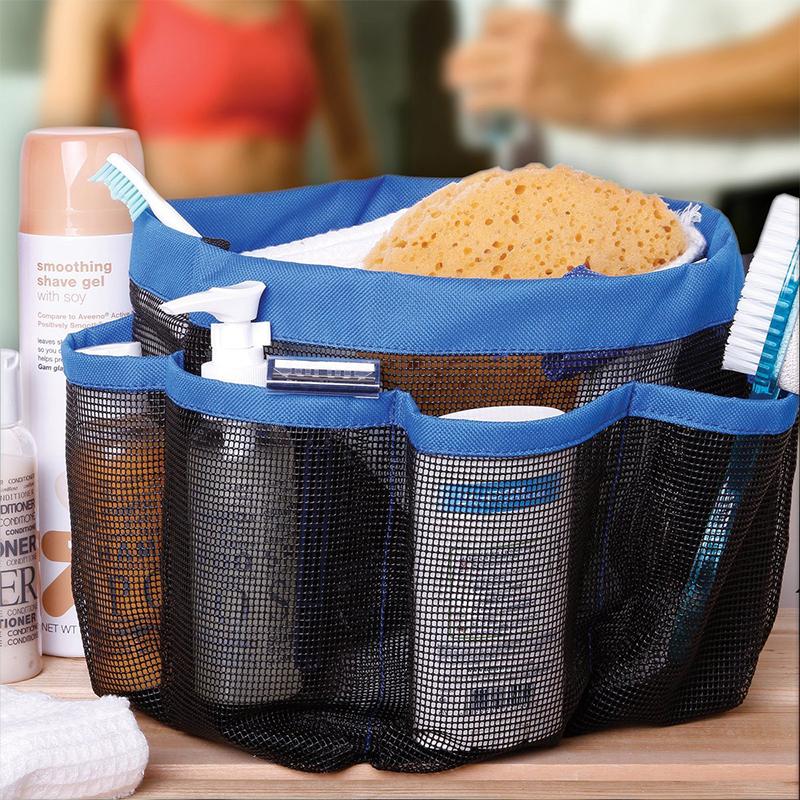 Bathroom Shower Caddy multifunction Oxford Mesh 8 pocket shower caddy cloth storage box newest Bath Caddy hand bath organizer
