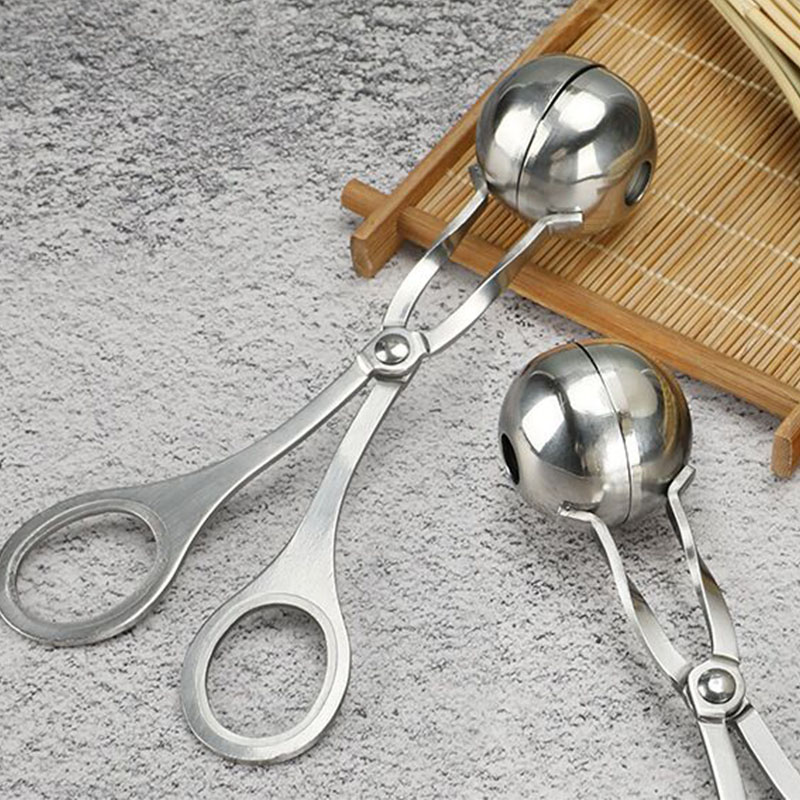 304 rustfrit stål kødmelon baller non-stick tang kage pop frikadelle ske is scoop cookie dej scoop