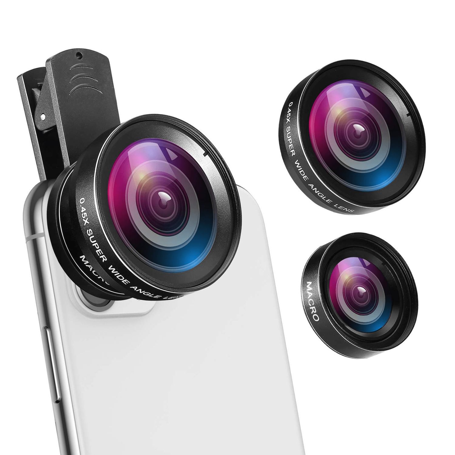 2 In 1 Hd Mobiele Telefoon Camera Groothoek Lens Telescoop Macro Lens Voor Iphone 11 Pro Samsung Xiaomi Lente para Celular