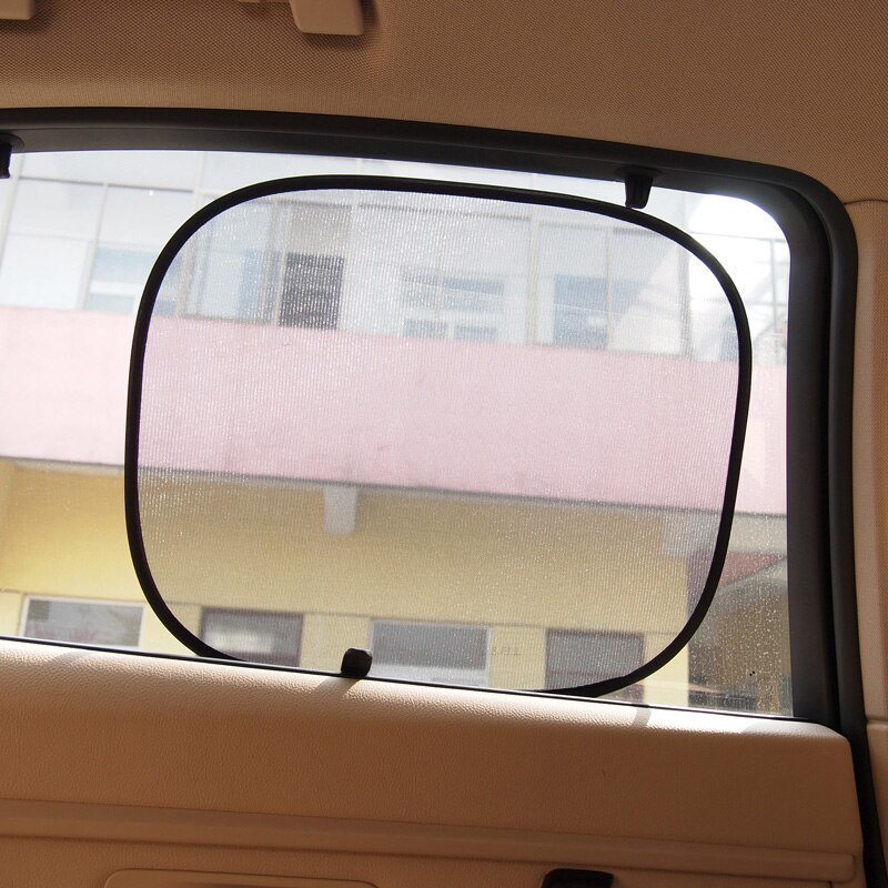 2 Stks/partij Black Auto Zonneklep Auto Gordijn Side Rear Window Zonnescherm Cover Voorruit UV Beschermen Film Auto-styling Window Film