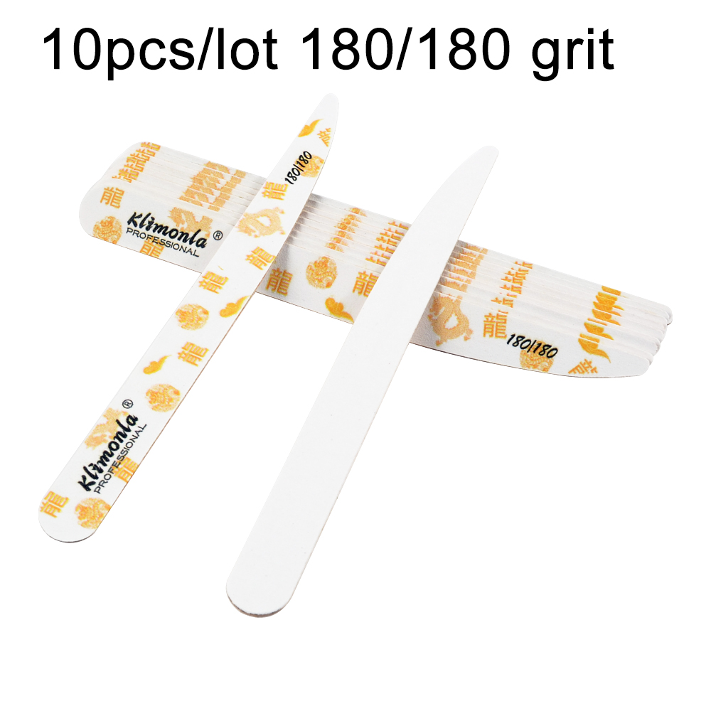 Lima de uñas de madera, papel de lija blanco, caracteres y patrones tradicionales chinos, cuchillo pulidor, herramientas de Arte para uñas, 10/20 piezas: 10pcs  180 180grit
