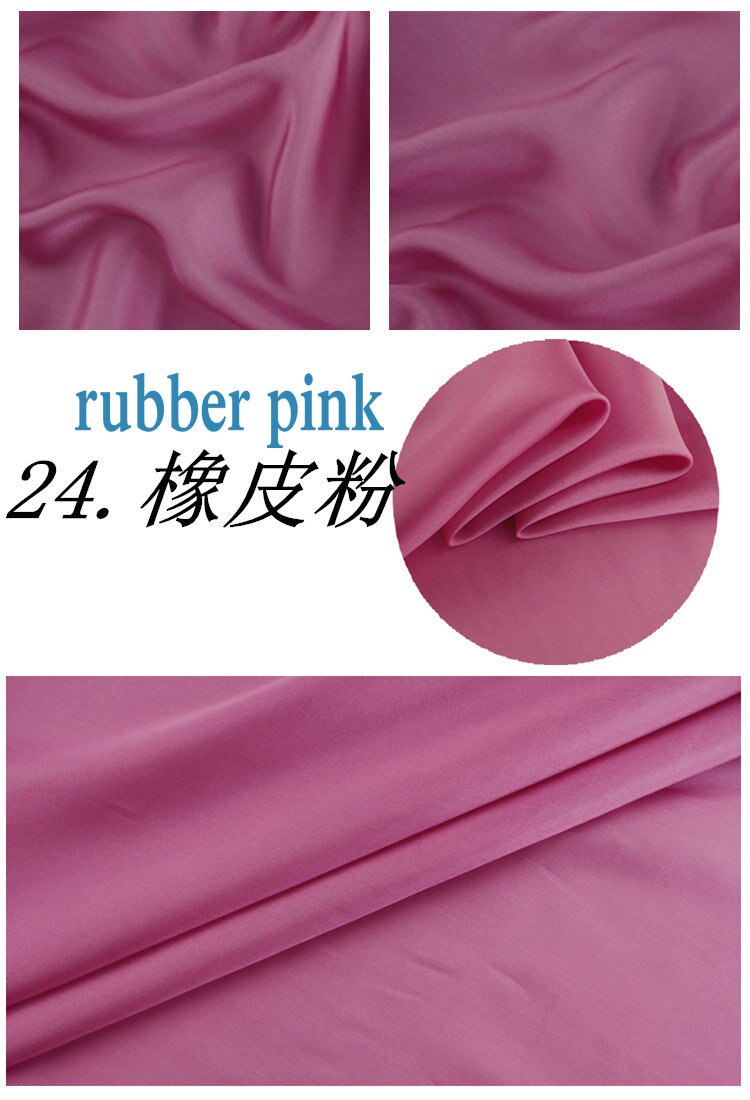 100% zijde habutai stof gebruik habotai zijden voering 8 m/m habutai breedte 110 cm H1BS15: 24 rubber pink