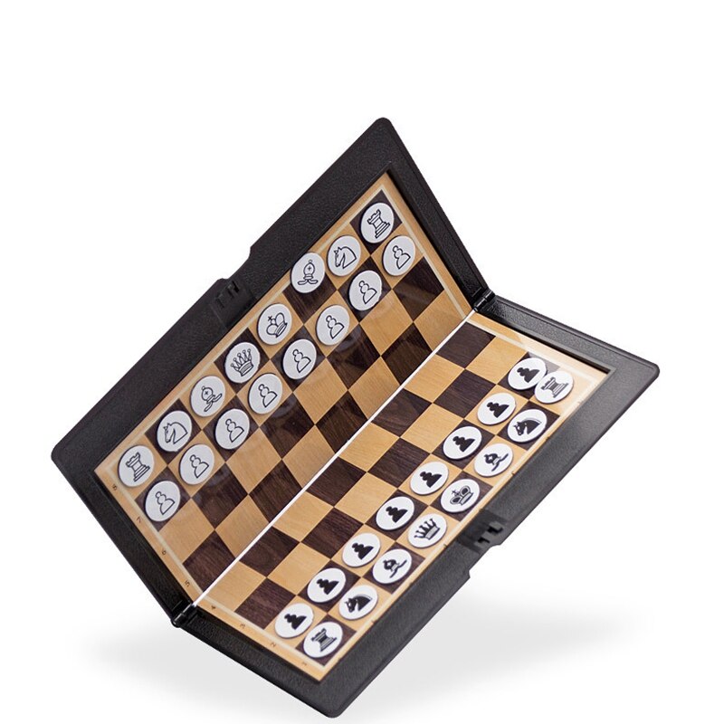 Mini Magnetic Chess Set Wallet Appearance Portable Folding Chessboard Board Games Party International Chess