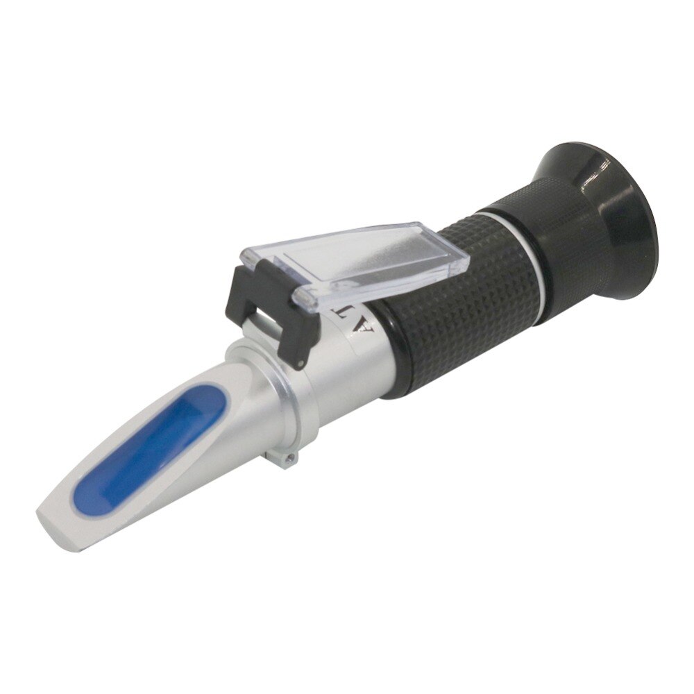 1 Pcs Portable Automatic Temperature Compensation Refractometer 0~20% Moisture Detection In Milk Protein Tester