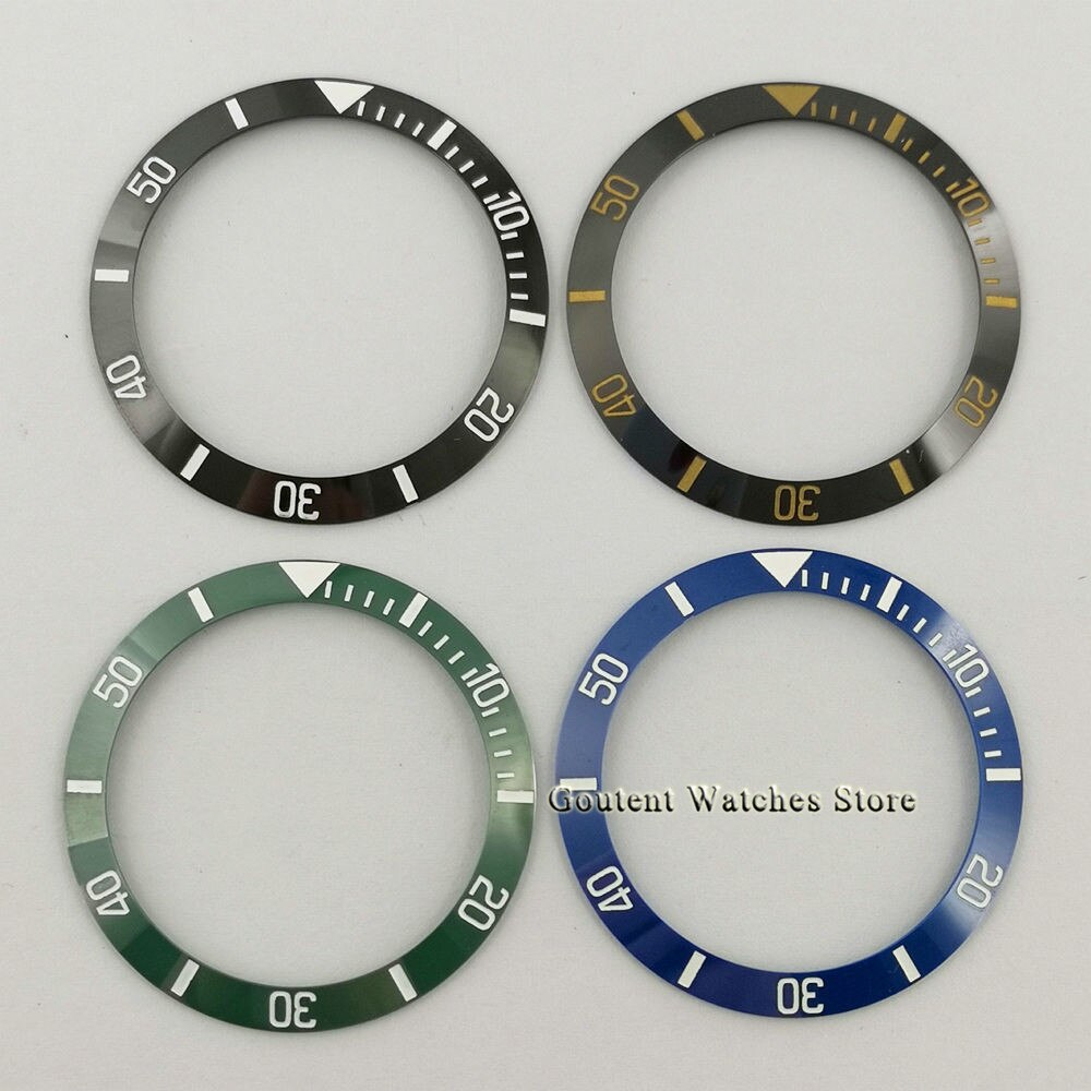 4 Stijlen 38Mm Horloge Bezel Insert Zwart/Blauw/Groene Keramische Bezel Fit Voor 40Mm Mens automatische Horloges