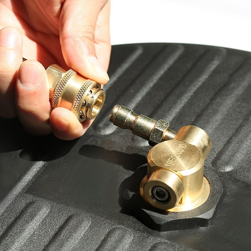 High Pressure Round 15" Floor Scrubbing Disc Washer Household Pavement Cleaner Attachment with Rotating Jets for Courtyard Clean