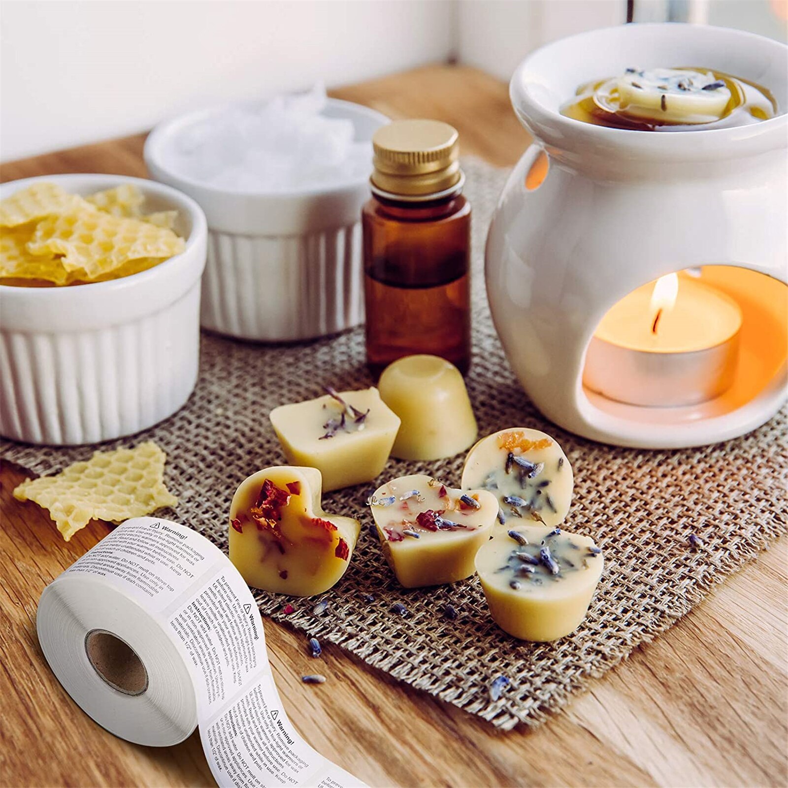 600pieces Candle Warning Labels, Candle Warning Labels For Wax Melting Molds, Candle Warning Labels, Making Soy Wax Candles