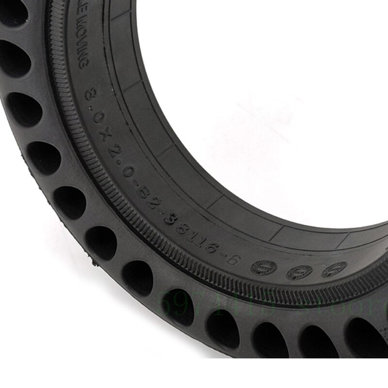200x50 Explosion-proof Electric Bike Scooter Tubeless Tyres 8 Inch Motorcycle Solid Wheel Tires Bee Hive Holes