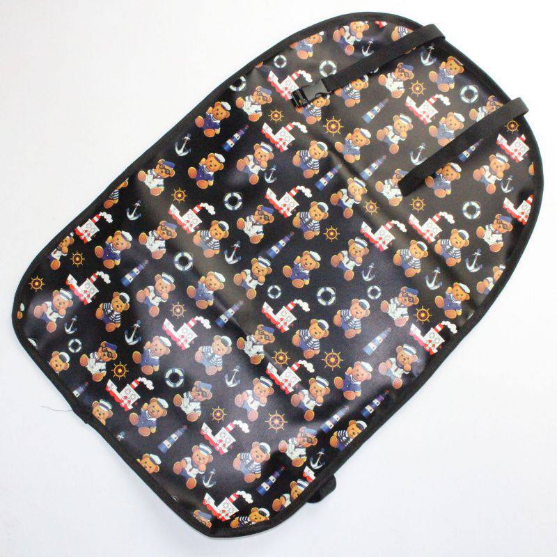 Funda protectora para el asiento trasero del coche, accesorio para el cuidado del automóvil, alfombrilla para Patadas para Niños, almohadillas antipatadas de plástico para limpiar el barro: Negro