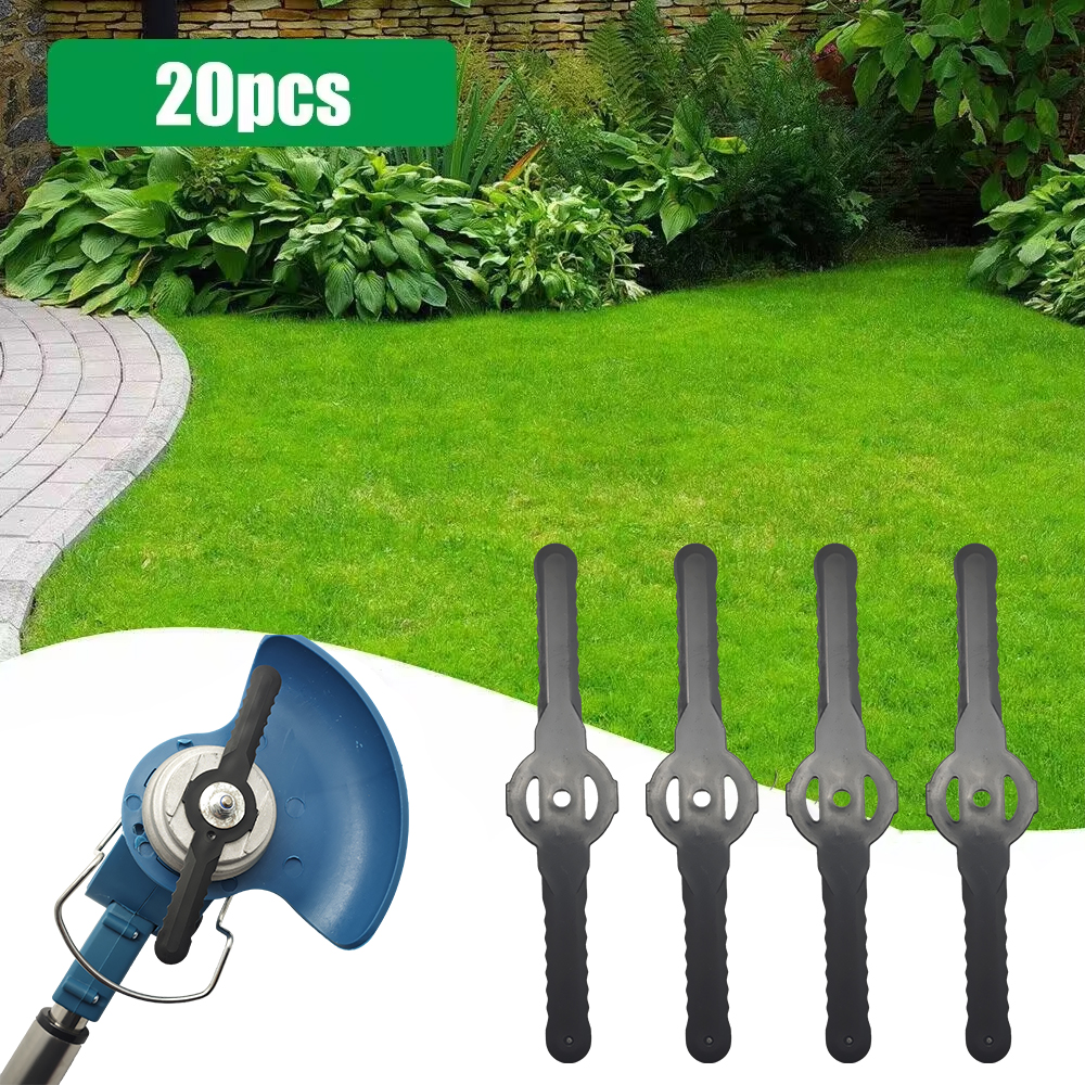 20pcs/lot Brush Cutter Blade Plastic Grass Trimmer Head Blades Electric Lawn Mower Garden Brushcutter Spare Parts