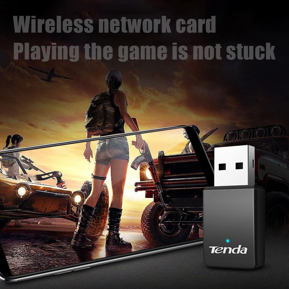 Tenda U9 2.4GHz/5GHz 650Mbps Wireless USB Adapter Dual Band WiFi Ethernet Network Card Receiver for Desktop Laptop