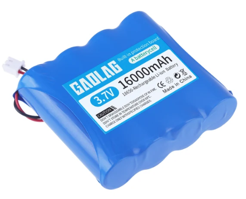 3.7V 7.4V 11.1V 12V 18650 8000mAh with wires Lithium ion rechargeable battery with PCB for Bluetooth Speaker Solar headlights: Gold