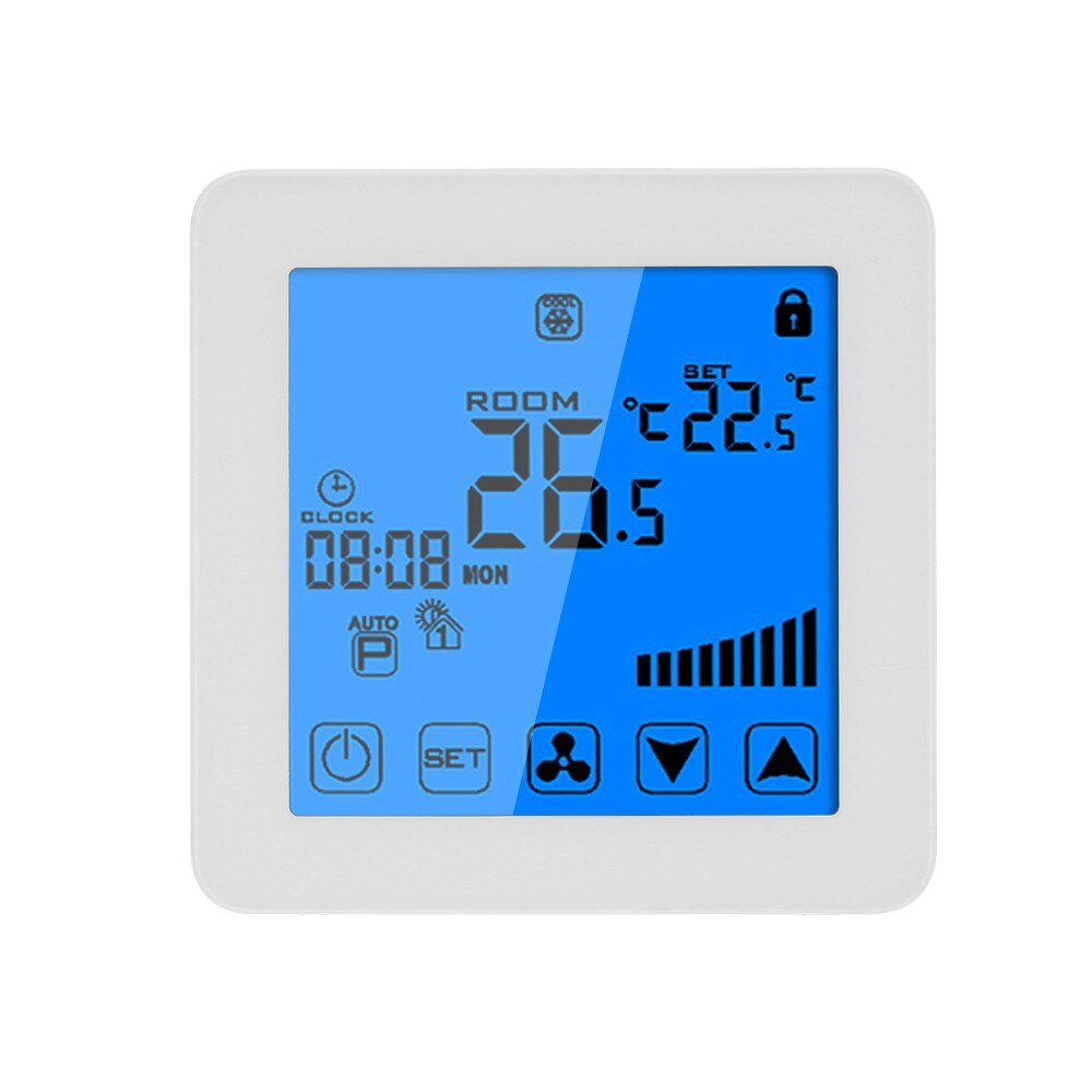 240VAC Modbus& RS485 RTU-Fan coil air conditioner thermostat 2Pipe heat or cool: NO-remote control