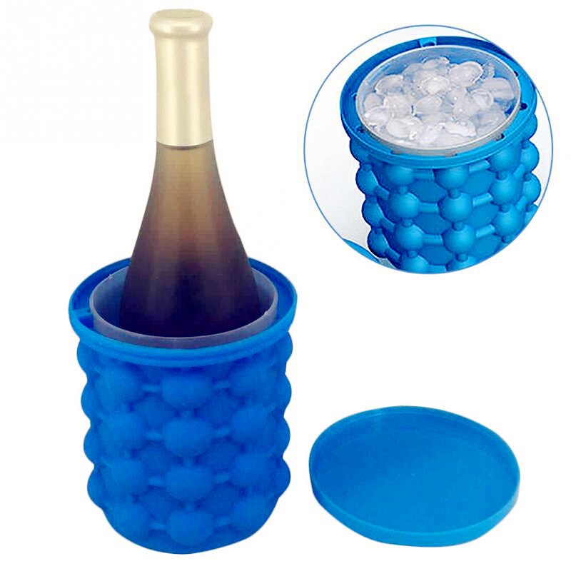 Ice Cube Maker Silicone Bucket Durable Drink Beer Wine Rapid Cooling Storage Champagne Drinking Whiskey Freeze Seaside Tools