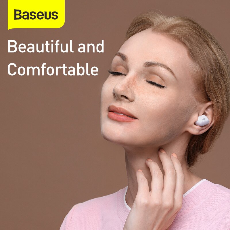 Baseus WM01 Plus Tws Bluetooth Oortelefoon Voor Iphone Draadloze 5.0 Mini True Draadloze Koptelefoon Slimme Ruisonderdrukking Voice Headset