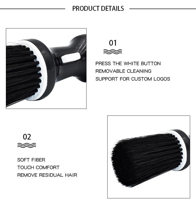 Cepillo de pelo suave para el cuello y la cara, plumero de peluquería, corte de pelo roto, cepillo de limpieza para Barbero, herramienta de peinado de peluquería